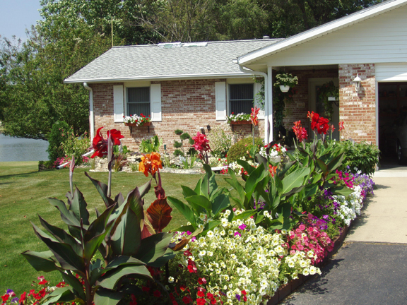 Front & annual bed