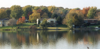 Looking west in fall.