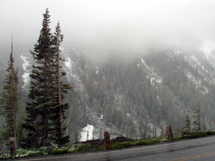 Snowy pass